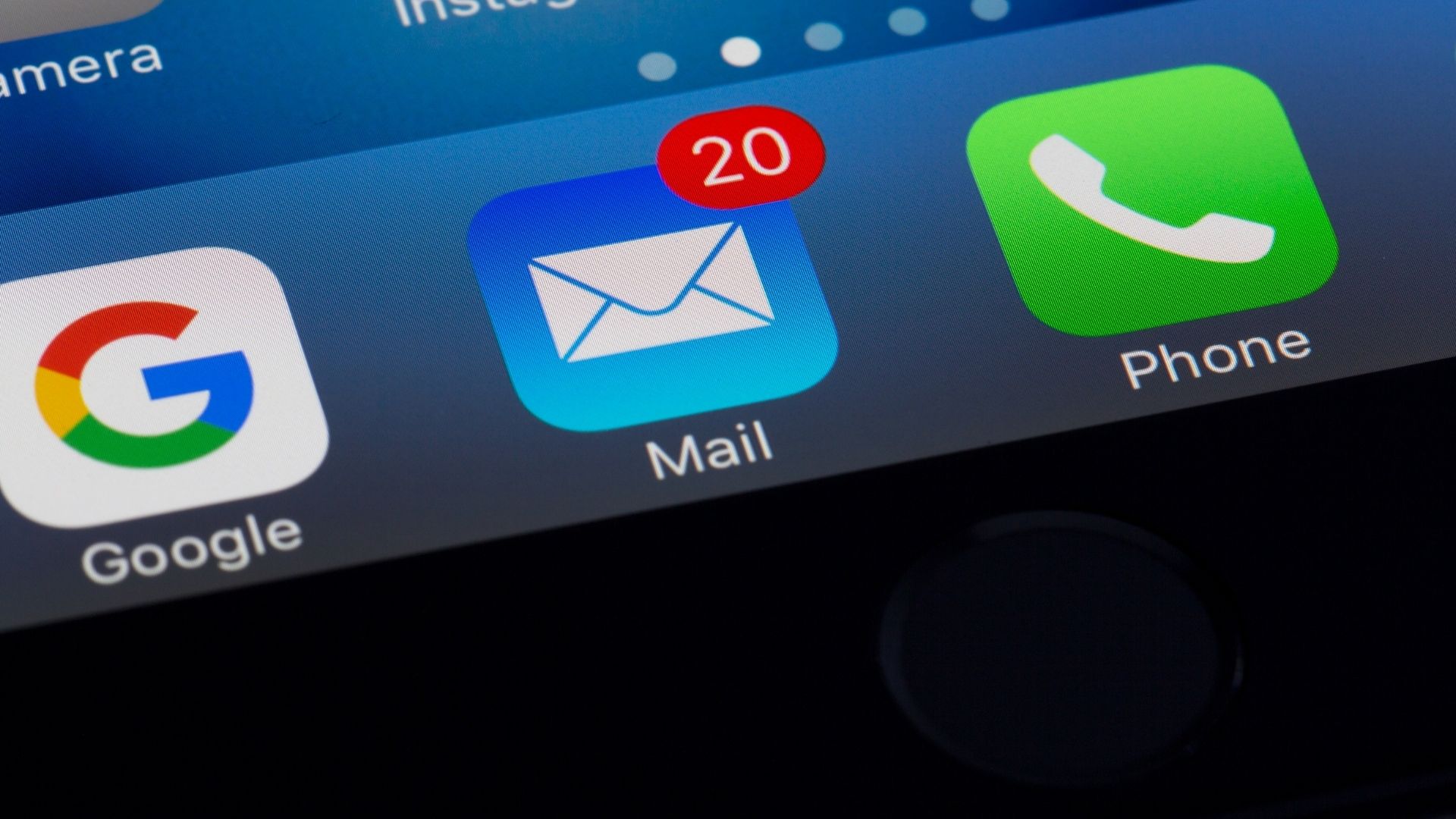 mail with 20 unread emails