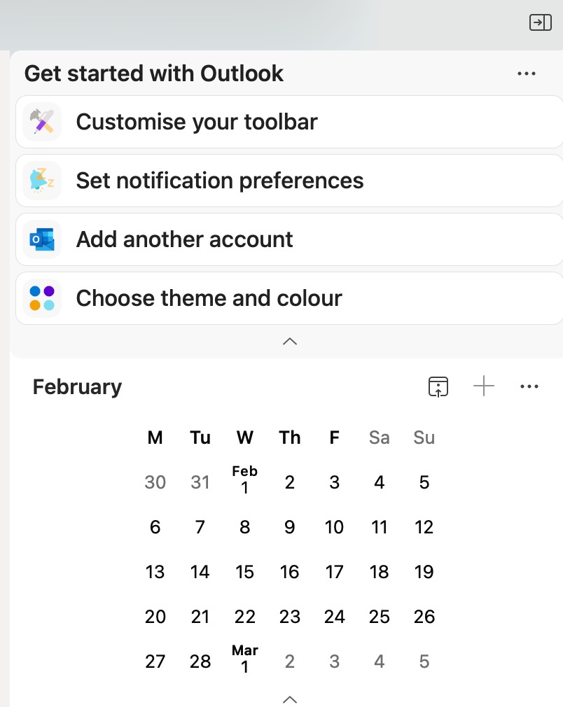 Microsoft outlook calendar