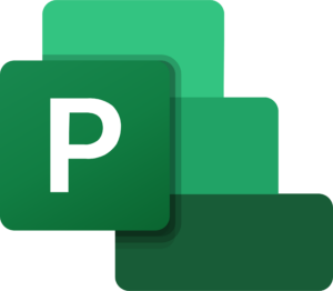 Microsoft project green logo