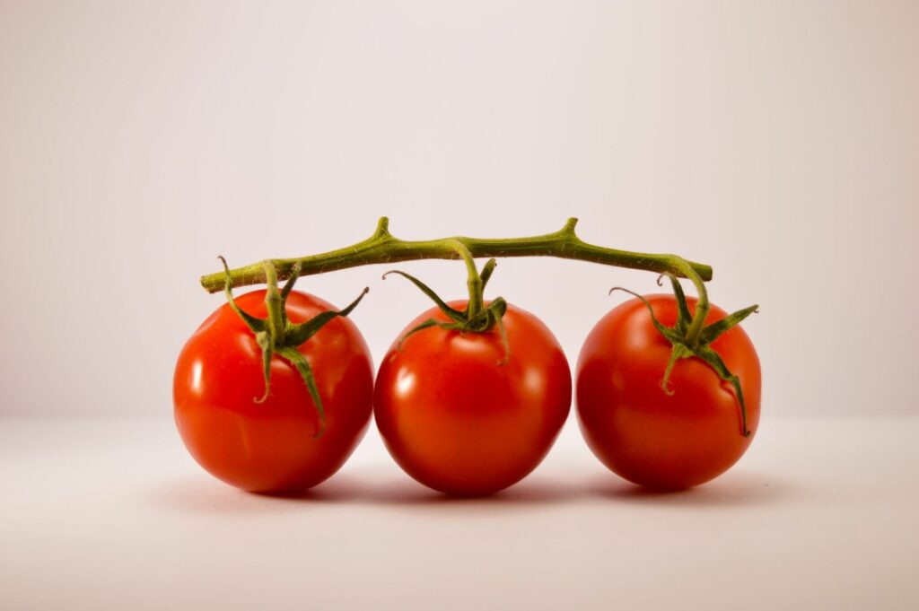 Three tomatoes