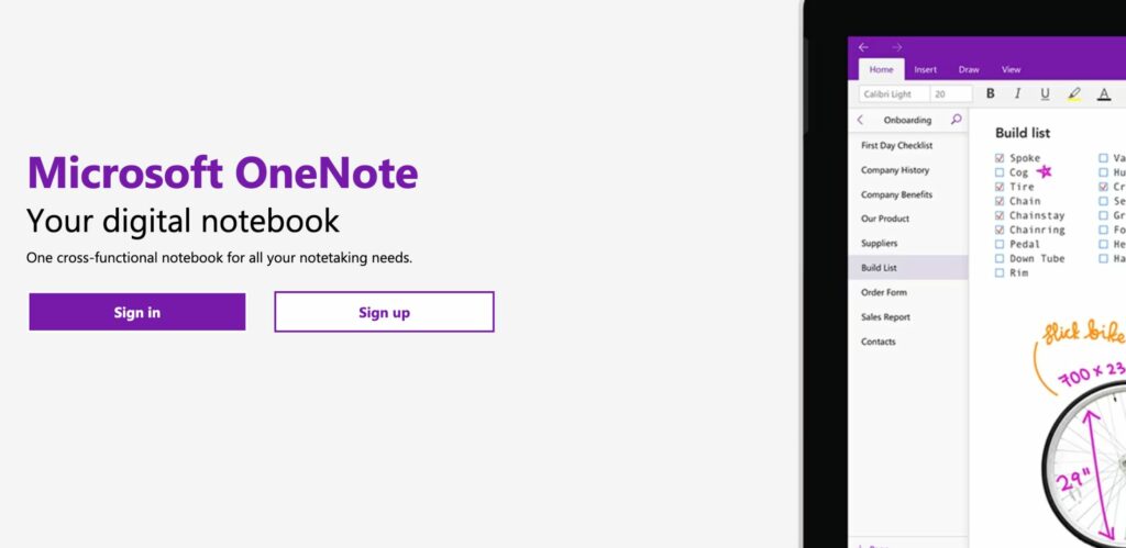 Microsoft onenote