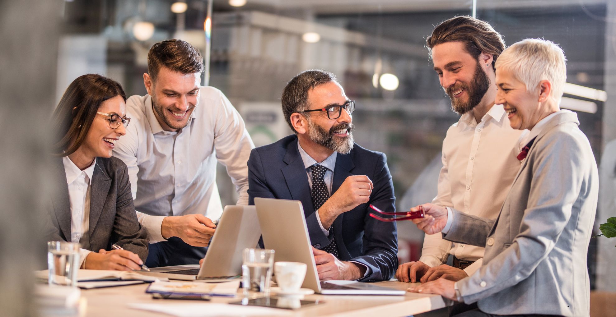 happy people at work