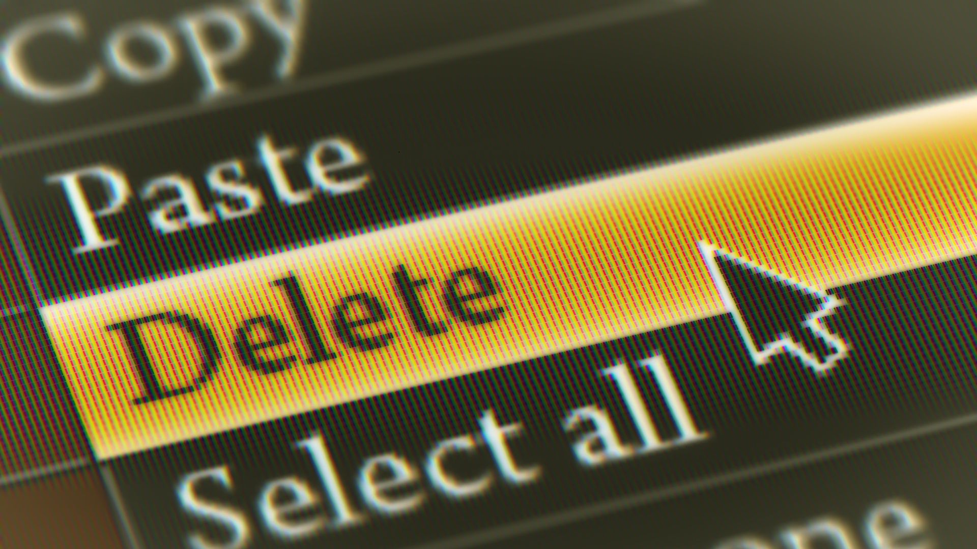deleting emails 