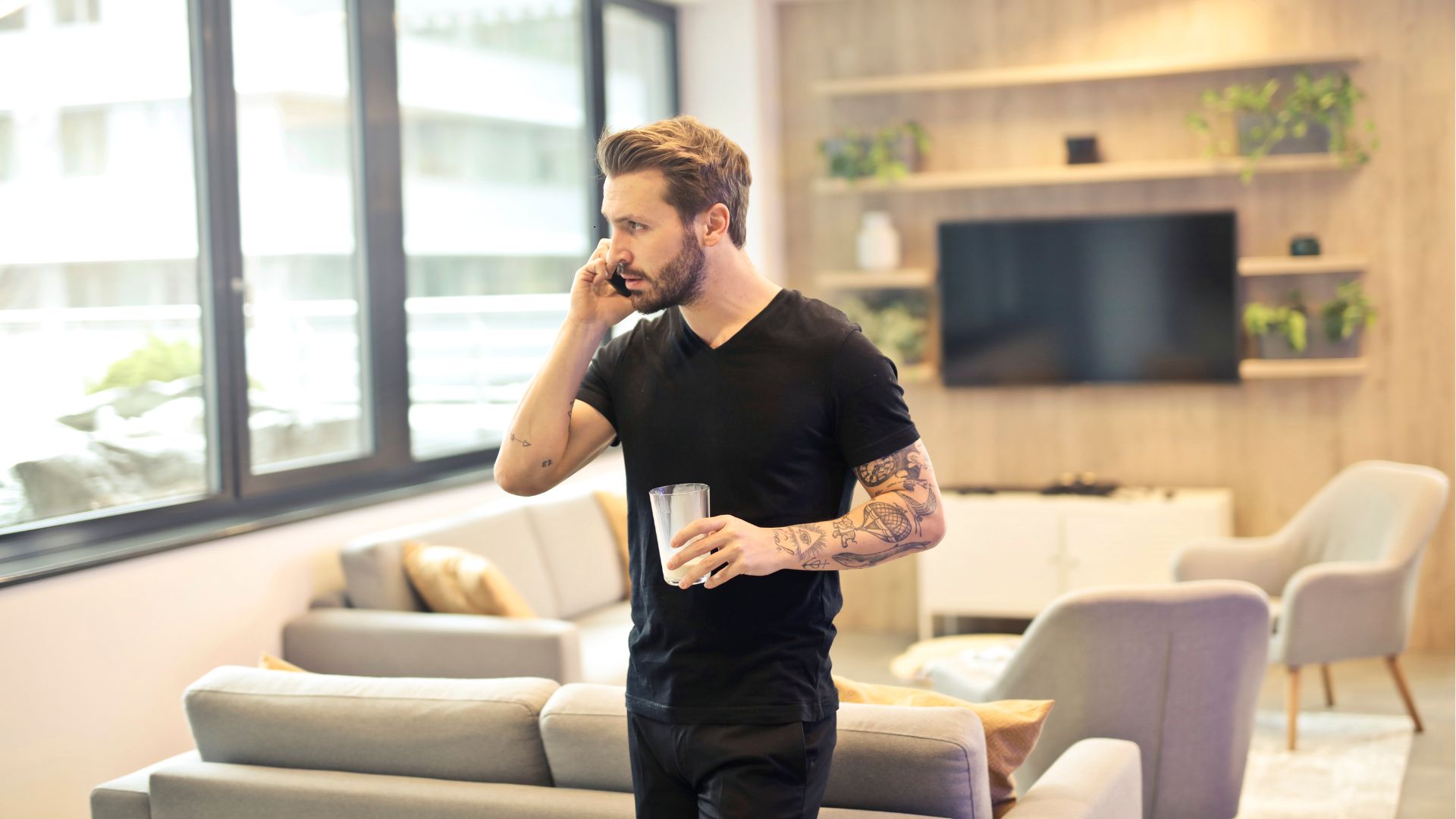 manager getting important call at home