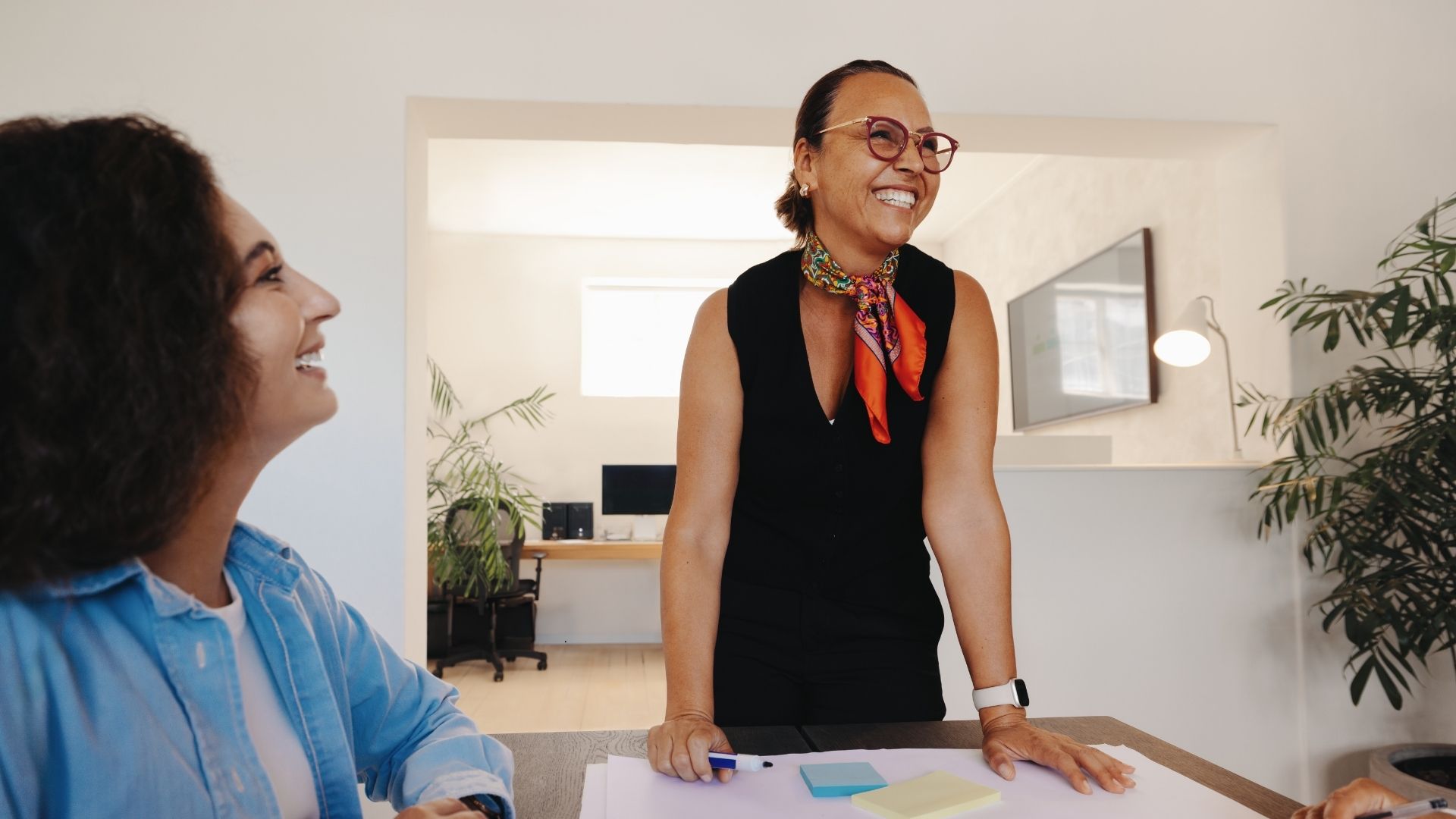 manager addressing the room