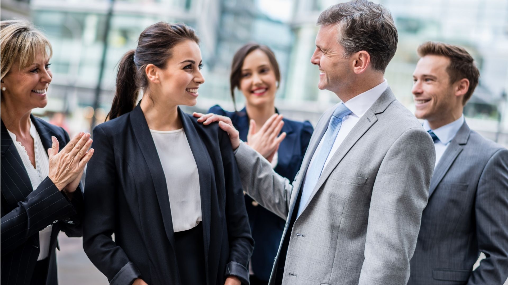 woman getting a promotion