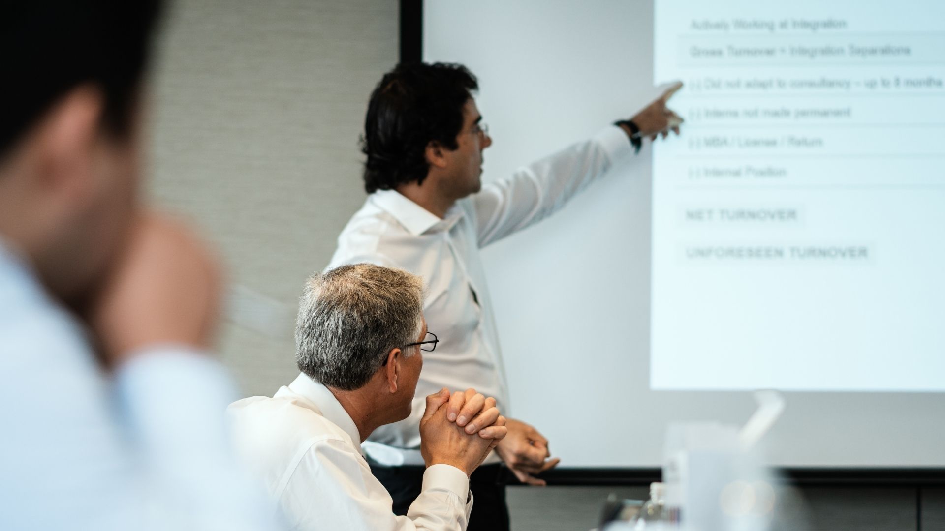 male leaders receiving leadership training